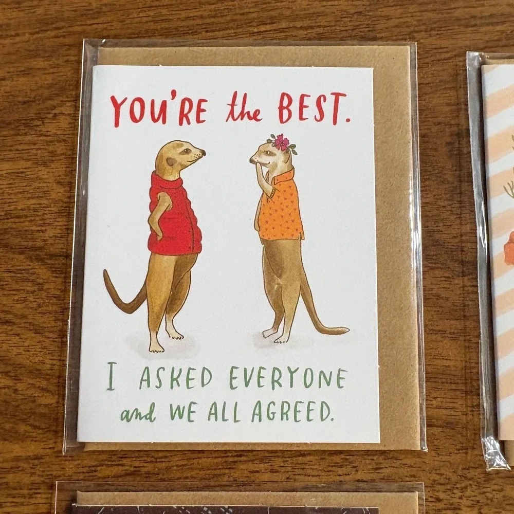 Emily McDowell Studio Greeting Cards Set - Humor, Birthday, Friendship Lot of‎ 4